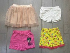 PM 4 Pcs Girls Shorts Pack (PM) (4 to 5 Years)