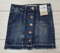 Girls Skirt Jeans (DARK BLUE) (LP) (FM) (6 to 8 Years)