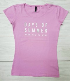 SINSAY Ladies T-Shirt (PINK) (XS - S - M - L - XL)