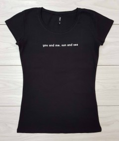 SINSAY Ladies T-Shirt (BLACK) (S - L)