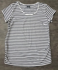 HM Ladies T-Shirt (WHITE - BLACK) (XS - S - M - L - XL)
