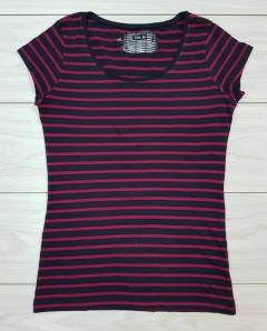 6.10.19 Ladies T-Shirt (RED - BLACK) (M)