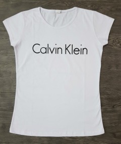 CALVIN KLEIN  Ladies Turkey T-Shirt (WHITE) (S - M - L - XL) 