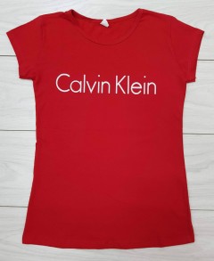 CALVIN KLEIN  Ladies Turkey T-Shirt (RED) (S - M - L - XL)
