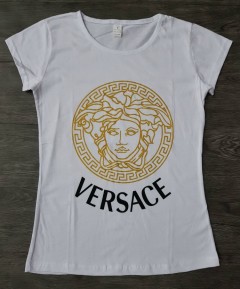 VERSACE  Ladies Turkey T-Shirt (WHITE) (S - M - L - XL)