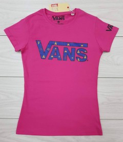 VANS  Ladies T-Shirt (PINK) (S - M - L - XL ) 