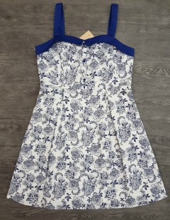 LA CHAPELLE Ladies Dress (NAVY - WHITE) (LC) (L)