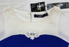 LA CHAPELLE Ladies Dress (BLUE - WHITE) (LC) (S - M - L) 