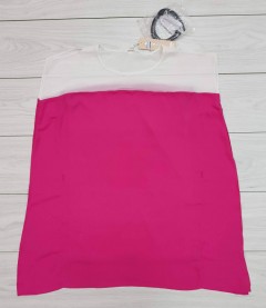 LA CHAPELLE Ladies Dress (PINK - WHITE) (LC) (S - M - L)