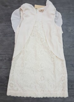 LA CHAPELLE Ladies Dress (CREAM) (LC) (S - M - L) 