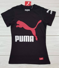 PUMA Ladies T-Shirt (BLACK) (S - M - L - XL ) 
