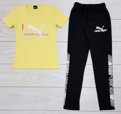 PUMA Ladies Turkey 2 Pcs Set (YELLOW - BLACK) (S - M - L - XL )