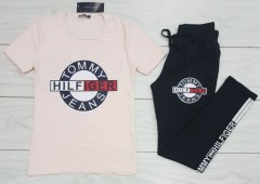 TOMMY - HILFIGER Ladies Turkey 2 Pcs Set (LIGHT PINK - BLACK) (S - M - L - XL)