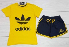 ADIDAS  Ladies Turkey Shorty Set (YELLOW - BLACK) (S - M - L - XL) 