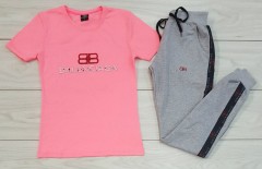 BALANCE Ladies Turkey 2 Pcs Set (PINK - GRAY) (S - M - L - XL)