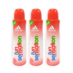 3pcs Adidas Fun Sensation Deodorant Body Spray For Women 150ml (MOS)