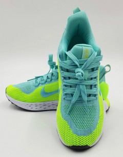 NIKE Ladies Sneakers Shoes (LIGHT BLUE - LIGHT GREEN) (MD) (26 to 39 EUR)