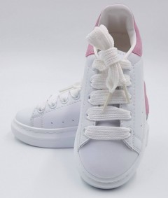 ALEXENDER Girls Sneakers Shoes (WHITE - PINK) (MD) (28 to 35 EUR)