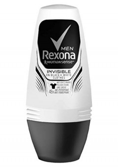 REXONA REXONA MEN MotionSense INVISIBLE BLACK + WHITE 48h ANTI-PERSPIRANT ROLL ON 50 ml (mos)