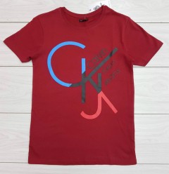 CALVIN KLEIN Mens T-Shirt (MAROON) (S - L - XL )