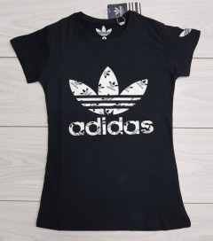 ADIDAS Ladies T-Shirt (BLACK) (S - M - L - XL)