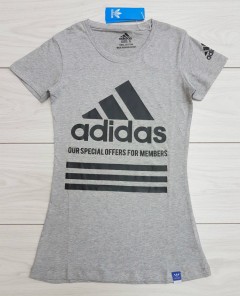 ADIDAS Ladies T-Shirt (GRAY) (S - M - L - XL)
