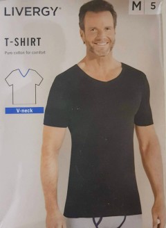 LIVERGY Mens T-Shirt (BLACK) (S - M - L - XL )