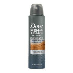 DOVE Dove Men's Care Mineral Powder Sandalwood Elements Antiperspirant Dry Spray (mos)(CARGO)