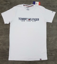 TOMMY - HILFIGER Mens T-Shirt (WHITE) (S - M - L - XL ) 