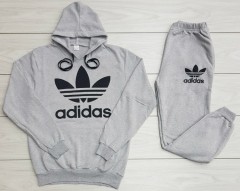 ADIDAS Mens Turkey Hoody Set (GRAY) (M - L - XL - XXL)