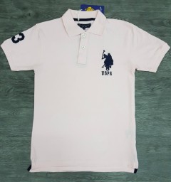 U.S. POLO ASSN Mens Polo Shirt (LIGHT PINK) (M - XXL)