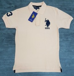 U.S. POLO ASSN Mens Polo Shirt (LIGHT PINK) (M)