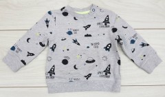 Boys Long Sleeved Shirt (GRAY) (3 to 24 Months)