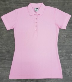 ADLER  Ladies Polo Shirt (LIGHT PINK) (S - M  - L) 