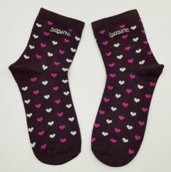 BOSINO  Girls Socks (DARK MAROON) (Free Size) 