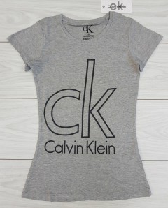 CALVIN KLEIN Ladies T-Shirt (GRAY) (S - M - L - XL)