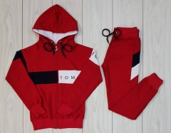 TOMMY HILFIGER Ladies Turkey 2 Pcs Hoody + Pant (RED) (S - M - L - XL)