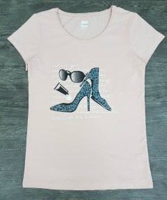 Ladies T-Shirt (LIGHT PINK) (34 to 40)