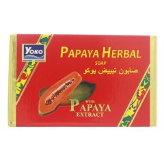 YOKO  Papaya Herbal Soap With Papaya Extract 135g (MOS)