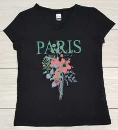 Ladies T-Shirt (BLACK) (42 to 44)