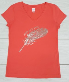 Ladies T-Shirt (DARK ORANGE) (38 to 44)