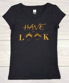 Ladies T-Shirt (BLACK) (34 to 36)