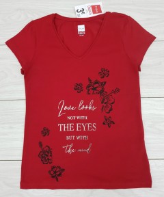 Ladies T-Shirt (DARK RED) (38 to 40) 