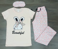 Turkey 3 Pcs Ladies Set (PINK) (S - M - L - XL) 