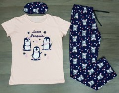 Turkey 3 Pcs Ladies Set (PINK - NAVY) (S - M - L - XL) 