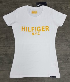 TOMMY HILFIGER Ladies T-Shirt (WHITE) (S - M - L - XL)