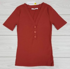 TERRANOVA Ladies T-Shirt (RED) (XS - S - M - L)
