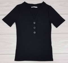 TERRANOVA Ladies T-Shirt (BLACK) (S - M - L - XL)