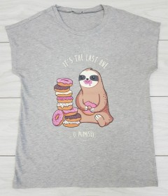 HM  Ladies T-Shirt (GRAY) (S - L - XL) 