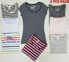 HM 3 Pcs Ladies T-Shirt Pack (Random Color) (XS - S - M - L - XL - XXL)